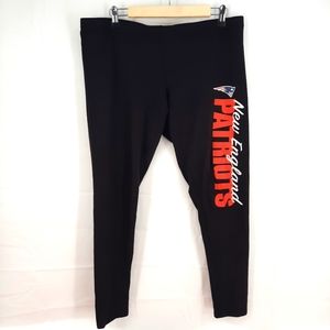 New England Patriots NFL Team Apparel Black Leggings Women’s Size XL
